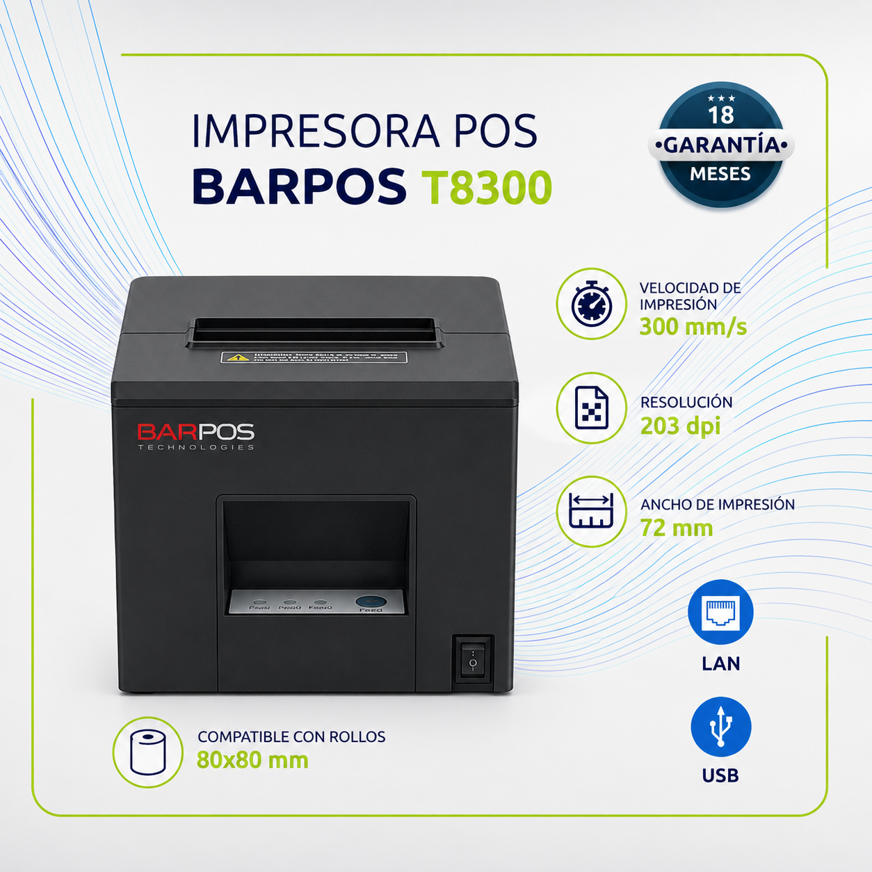 Impresora Térmica 80mm Parpos